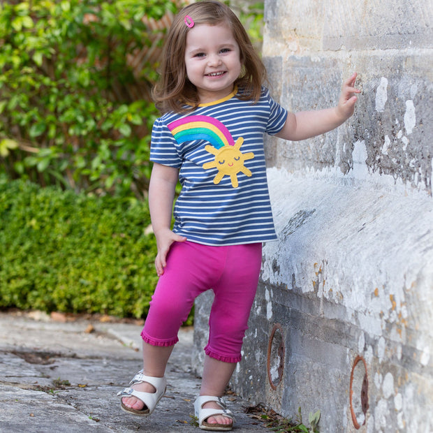 Girl in sunshine t-shirt