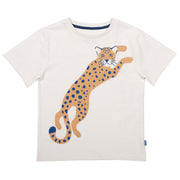 Flat shot of big cat t-shirt