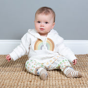 Baby in rainbow hoody