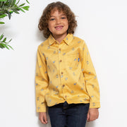 Boy in nature watch shirt