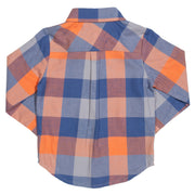 Flat shot of check shirt