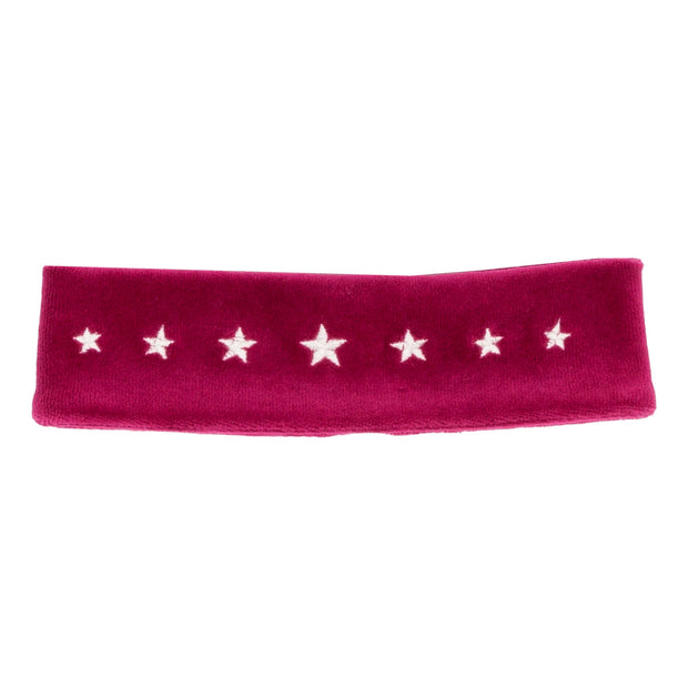 Flat shot of velvety hairband