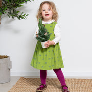 Girl in little flora dress