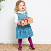 Girl in little flora dress