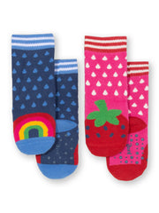 Strawberry grippy socks