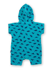 Dino dot beach romper