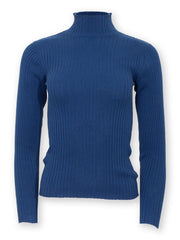 Trigon turtle neck knit top midnight