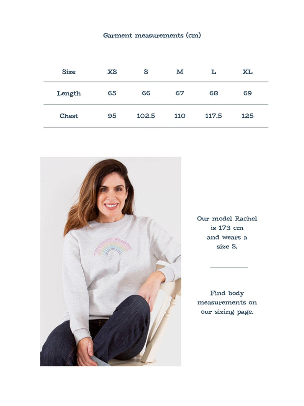 Whitecliff sweatshirt rainbow