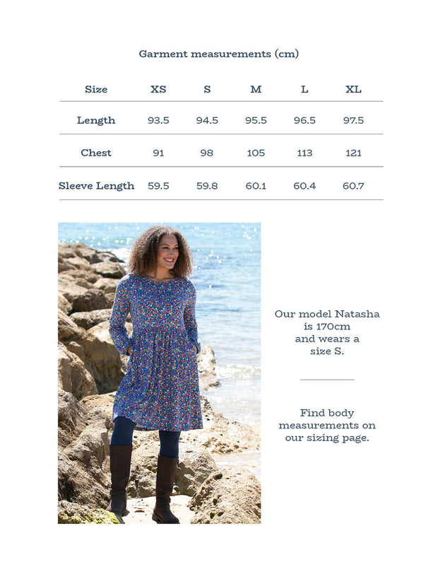 Harbour jersey dress faraway ditsy