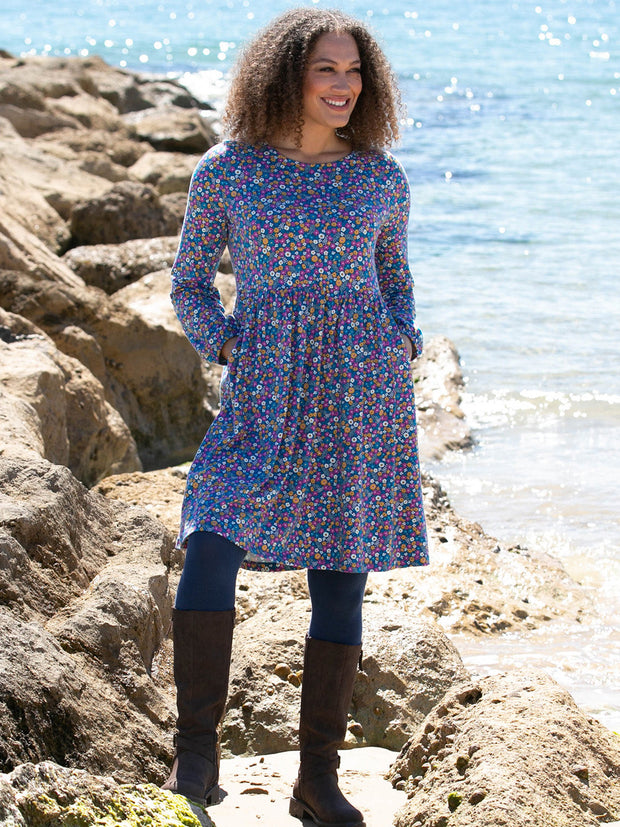 Harbour jersey dress faraway ditsy