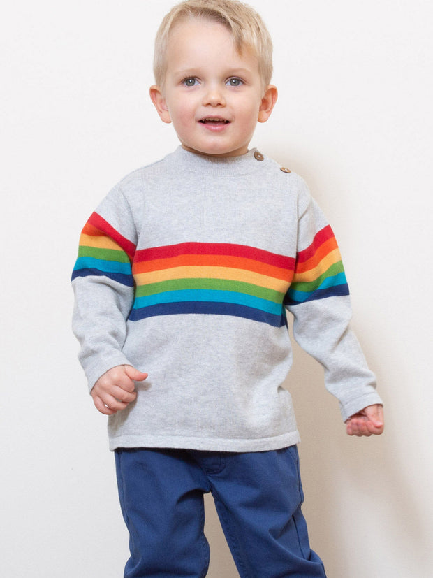 Retro rainbow jumper