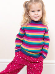 Rainbow stripe jumper