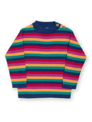 Rainbow stripe jumper