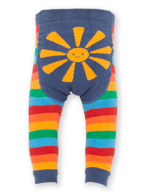 Kite - Baby organic rainbow sun knit leggings - Footless tights - Sun seat design