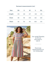 Kite - Womens organic Everley dress special stripe - Mid-calf length