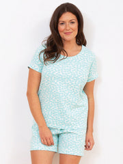Kite - Womens organic Cleavel jersey short pyjamas blue - Two-piece set