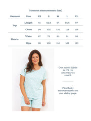 Kite - Womens organic Cleavel jersey short pyjamas blue - Two-piece set