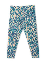 Kite - Womens organic Lytchett 7/8 leggings daisy fields navy - All-over print - Deep elasticated waistband