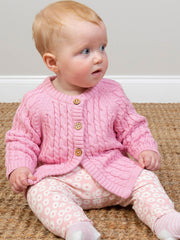 Kite - Baby Girls organic Daisy Bell leggings pink - Elasticated waistband