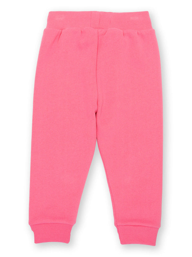 Kite - Girls organic petal perfume joggers pink - Contrast knee patches - Elasticated waistband with adjustable ties