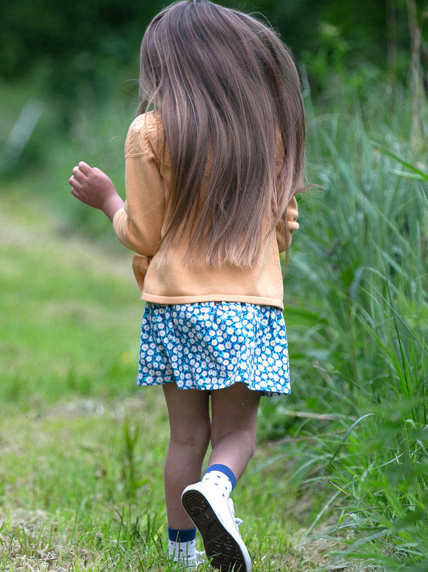 Kite - Girls organic daisy fields skort - Skirt with matching built-in shorts
