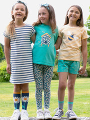 Kite - Girls organic daisy fields leggings - Elasticated waistband
