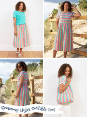 Kite - Girls organic special stripe dress - Yarn dyed stripe - Sleeveless