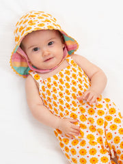 Kite - Baby Girls organic special stripe sun hat - Fully reversible