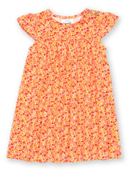 Kite - Girls organic petal perfume dress - Short sleeves with gathers