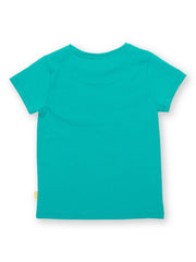 Kite - Girls organic zest friends t-shirt blue - Placement print - Short sleeved