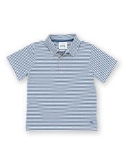 Kite - Boys organic Poole polo shirt navy blue - Single jersey with a little bit of stretch - Short sleeved