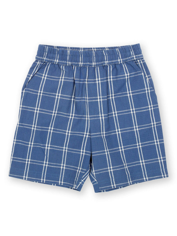 Kite - Boys organic special check shorts - Yarn dyed check - Elasticated waistband