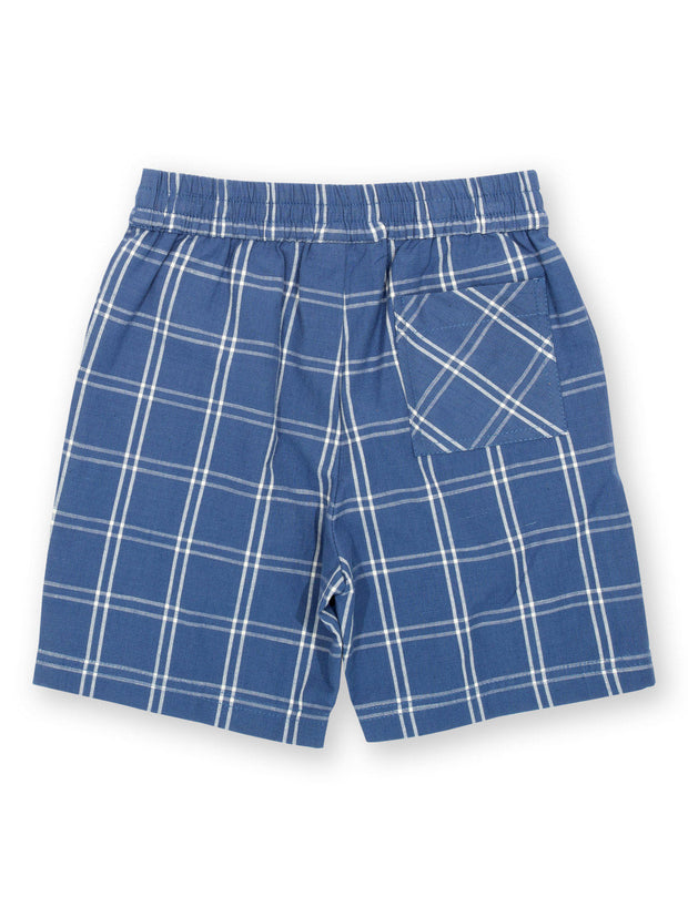 Kite - Boys organic special check shorts - Yarn dyed check - Elasticated waistband