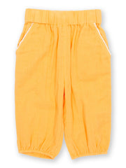 Kite - Girls organic sunshine pull ups yellow - Double layer muslin - Elasticated waistband and cuffs