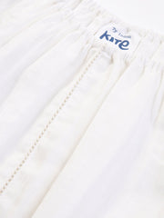 Kite - Girls organic together blouse cream - Double layer muslin - Short sleeved