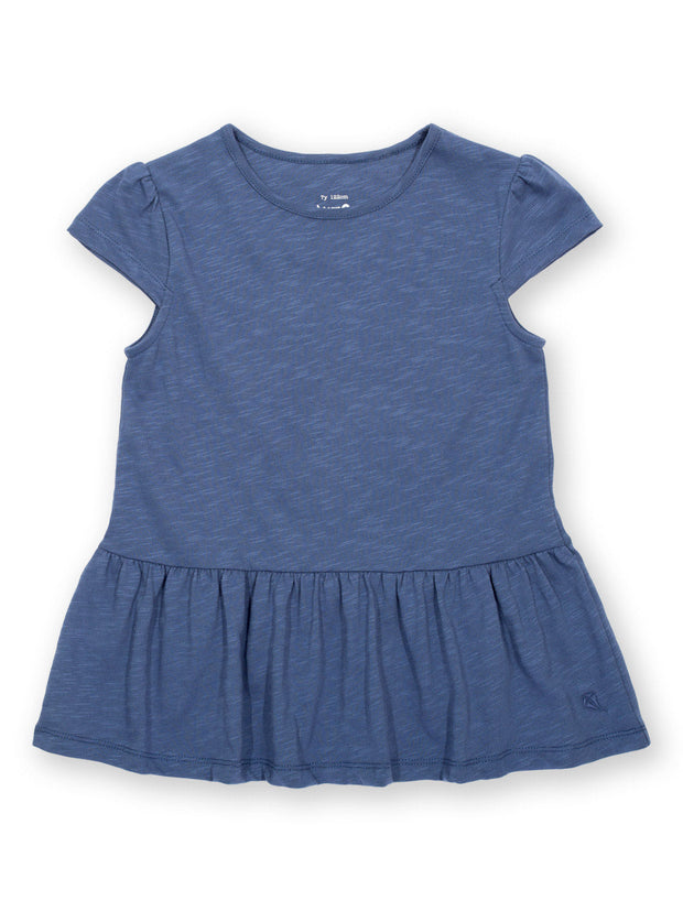Kite - Girls organic easy breezy tunic navy blue - Single jersey slub - Short sleeved