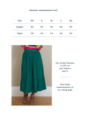 Chickerell tiered cord skirt