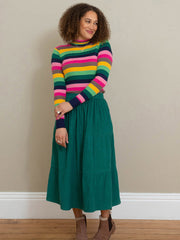 Chickerell tiered cord skirt