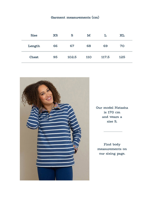 Weymouth button neck sweatshirt