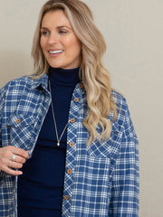 Leigh oversized flannel check shirt