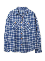 Leigh oversized flannel check shirt