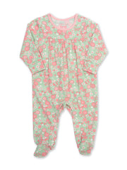 Kite - Baby girls organic cotton baby love sleepsuit - Popper crotch and shoulder opening
