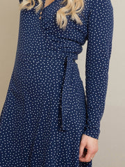 Highcliffe jersey wrap dress darling dot