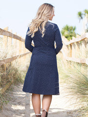 Highcliffe jersey wrap dress darling dot