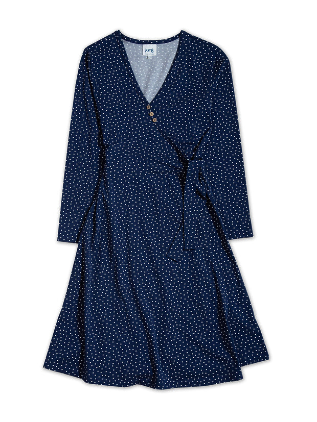 Highcliffe jersey wrap dress darling dot