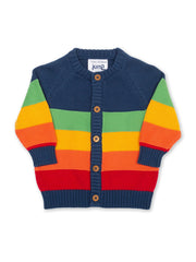 Kite - Baby organic cotton my first cardi rainbow - Midweight knitwear