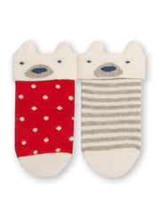 Kite - Baby organic cotton mr bear socks - Two pack