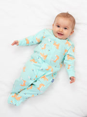 Fox and dove sleepsuit