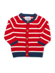 Kite - Baby organic cotton my first cardi red - Midweight knitwear