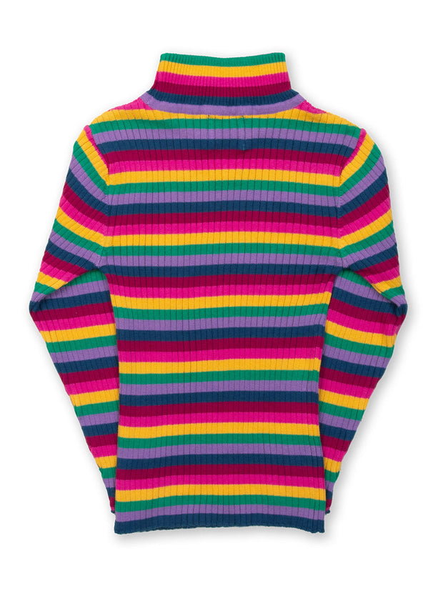 Rainbow knit turtle top